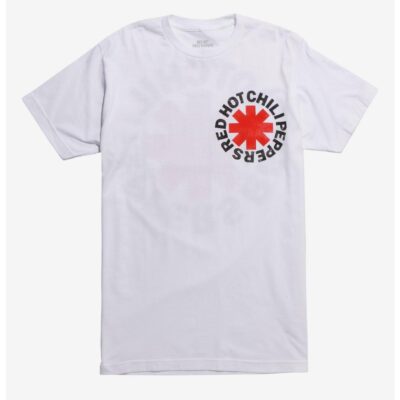 Red Hot Chili Peppers Red & Black Logo T-Shirt