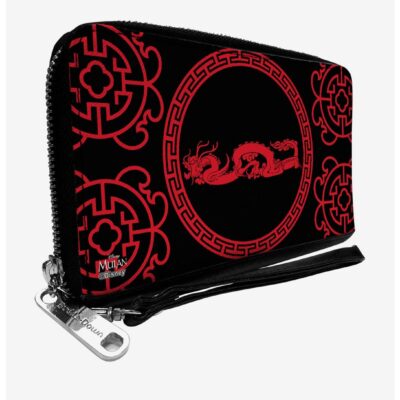 Disney Mulan Dragon Icon Zip Around Wallet