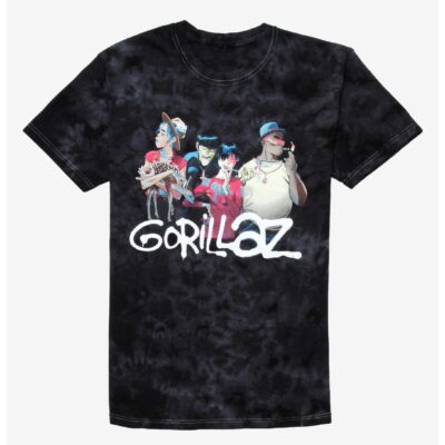 Gorillaz Group Tie-Dye T-Shirt