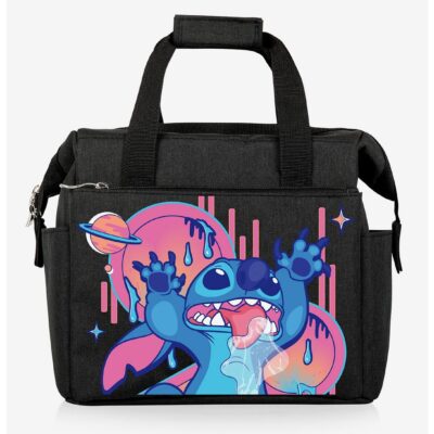 Disney Lilo and Stitch Lunch Cooler Hands Up Black