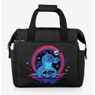 Disney Lilo and Stitch Stay Weird Black Lunch Cooler