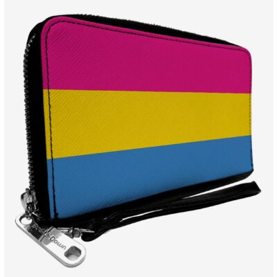 Pansexual Flag Zip Around Wallet