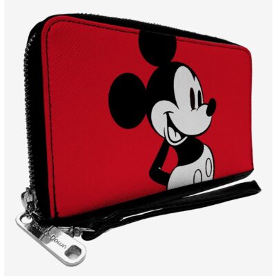 Disney Mickey Mouse Classic Close Up Zip Around Wallet