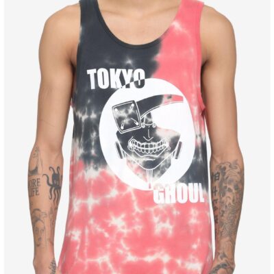 Tokyo Ghoul Mask Tie-Dye Tank Top