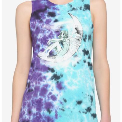 Fairy Moon Split Wash Girls Tank Top