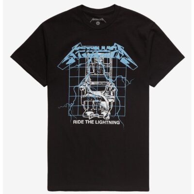 Metallica Ride The Lightning Puff Print T-Shirt