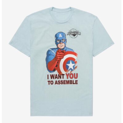 Marvel Ms. Marvel Captain America Wants You Boyfriend Fit Girls T-Shirt