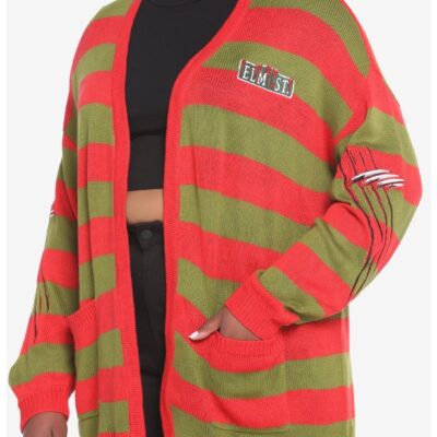 A Nightmare On Elm Street Freddy Girls Cardigan Plus Size