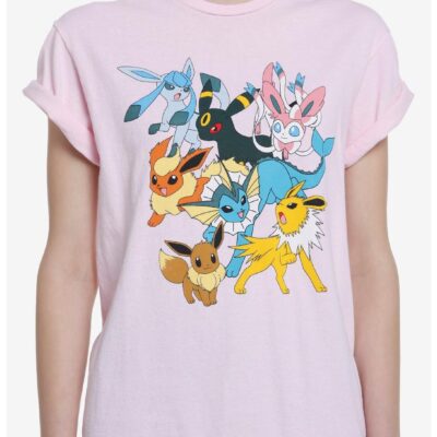 Pokemon Eeveelutions Boyfriend Fit Girls T-Shirt