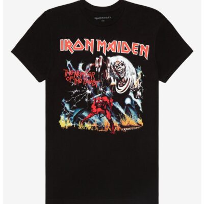 Iron Maiden The Number Of The Beast Lyrics T-Shirt