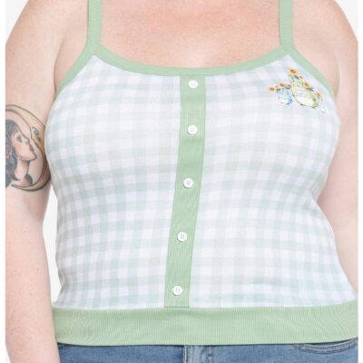 Her Universe Studio Ghibli My Neighbor Totoro Gingham Girls Crop Cami Plus Size