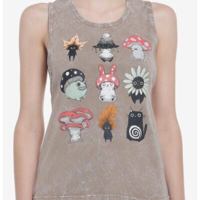 Guild Of Calamity Forest Creatures Earthy Wash Girls Tank Top