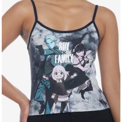 Spy X Family Forger Trio Tie-Dye Girls Crop Cami