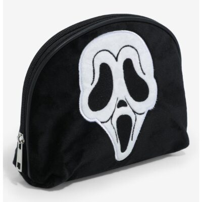 Scream Ghost Face Fuzzy Makeup Bag