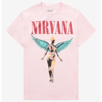 Nirvana In Utero Pastel Boyfriend Fit Girls T-Shirt