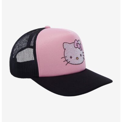 Hello Kitty Rhinestone Trucker Hat