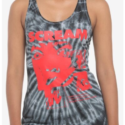 Scream Poster Tie-Dye Girls Tank Top