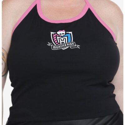 Monster High Logo Girls Halter Tank Top Plus Size