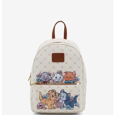 Loungefly Disney Cats Flower Quilt Mini Backpack