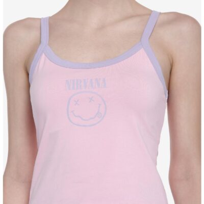 Nirvana Pastel Smile Girls Crop Cami