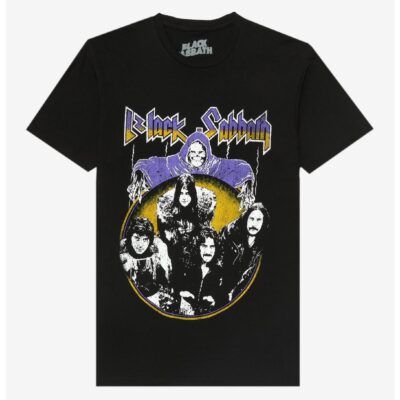 Black Sabbath Grim Reaper Band Photo T-Shirt