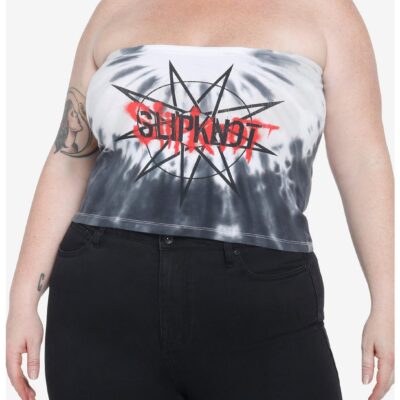 Slipknot Logo Tie-Dye Tube Top Plus Size