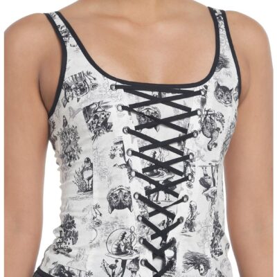 Thorn & Fable Through The Looking Glass Sketch Girls Corset Top