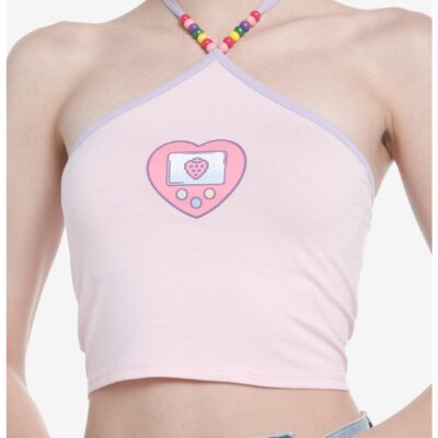 Sweet Society Kawaii Gamer Girls Crop Halter Tank Top