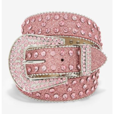 Pink Bling Western Belt