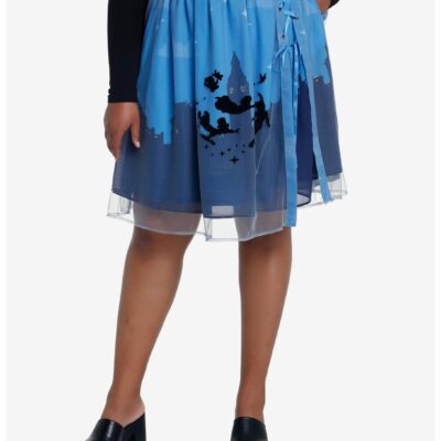 Disney Peter Pan Night Sky Lace-Up Skirt Plus Size