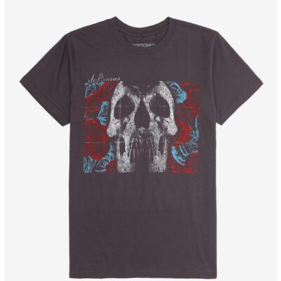 Deftones SKulls & Roses Boyfriend Fit Girls T-Shirt