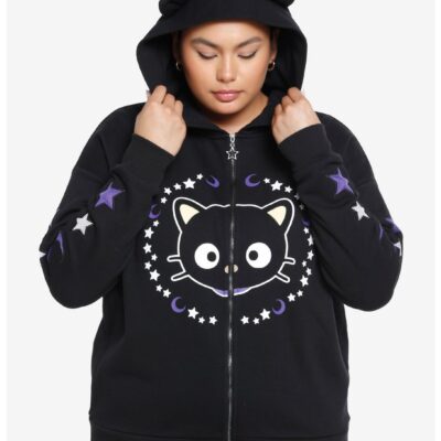 Chococat Celestial Cat Ears Girls Hoodie Plus Size