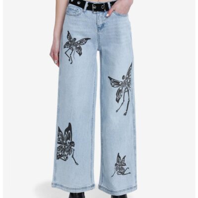 Sweet Society Skeleton Fairy Straight Leg Jeans