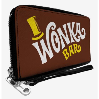 Willy Wonka And The Chocolate Factory Wonka Bar Wrapper Zip Around Wallet