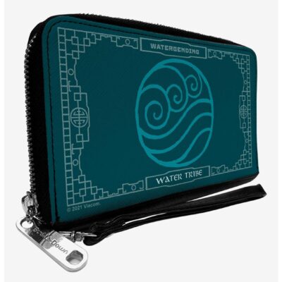 Avatar: The Last Airbender Waterbending Water Tribe Icon Blues Zip Around Wallet