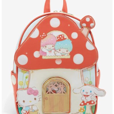 Her Universe Hello Kitty And Friends Mushroom House Mini Backpack