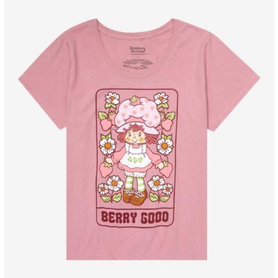 Strawberry Shortcake Tarot Boyfriend Fit Girls T-Shirt Plus Size