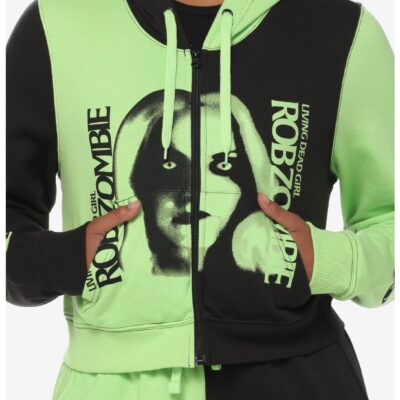 Rob Zombie Living Dead Girl Girls Crop Hoodie