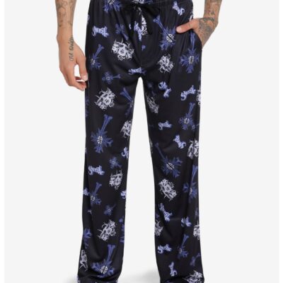 Ghost Icons Allover Print Pajama Pants