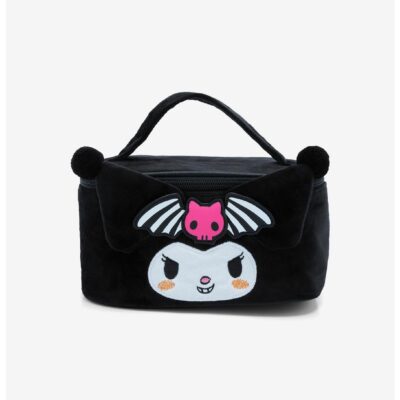 Kuromi Fuzzy Makeup Bag