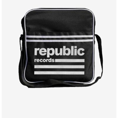 Rocksax Republic Records Zip Top Vinyl Record Crossbody Bag