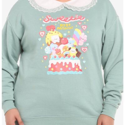 BT21 Sweetie Collared Girls Sweatshirt Plus Size