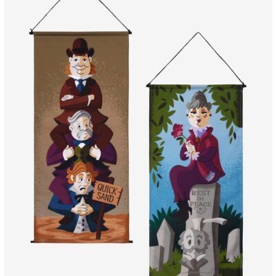 Disney The Haunted Mansion Stretching Portraits Garden Hanging Banners Set