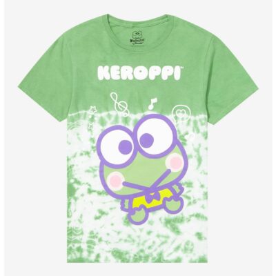 Keroppi Chibi Tie-Dye Boyfriend Fit Girls T-Shirt