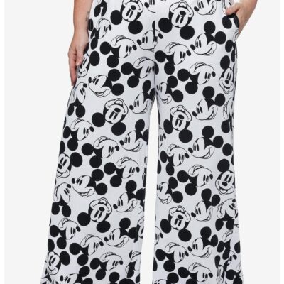 Disney Mickey Mouse Icon Wide Leg Lounge Pants Plus Size