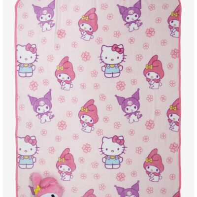 Hello Kitty And Friends Plush & Throw Blanket Set