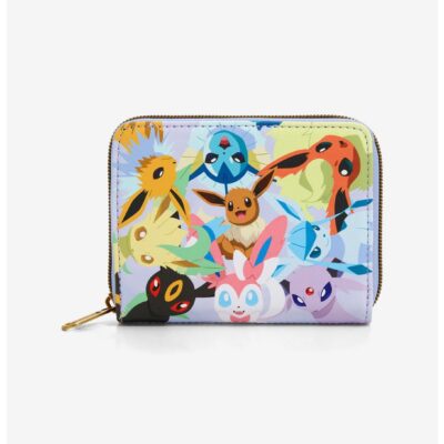 Loungefly Pokemon Eeveelutions Mini Zipper Wallet