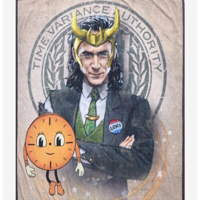 Marvel Loki President Loki & Miss Minutes Throw Blanket