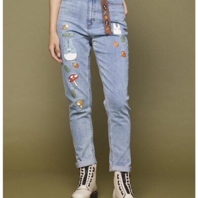 Her Universe Studio Ghibli My Neighbor Totoro Mom Jeans With Belt