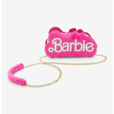 Barbie Logo Fuzzy Mini Crossbody Bag